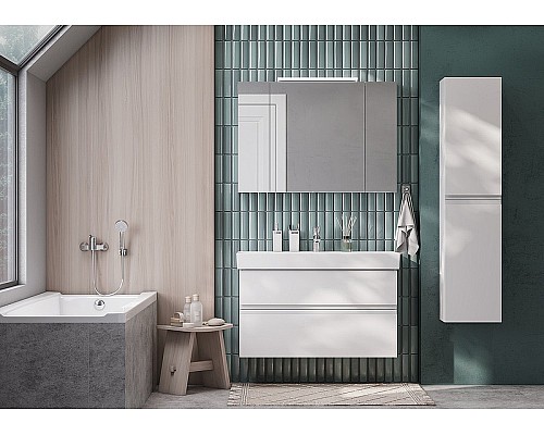 Тумба под раковину Roca Oleta 100 A857641501 подвесная Белая матовая