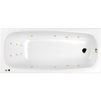 Акриловая ванна Whitecross Layla Slim 180x80 с гидромассажем