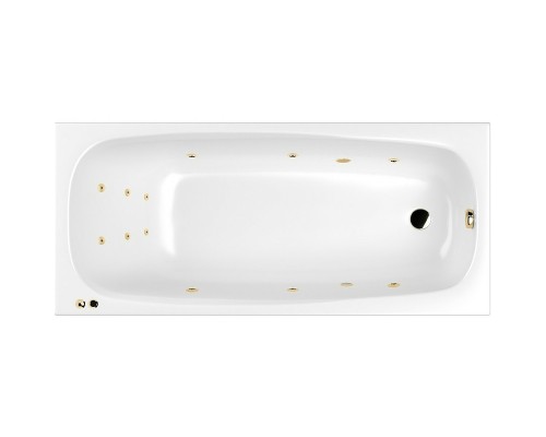 Акриловая ванна Whitecross Layla Slim 180x80 с гидромассажем