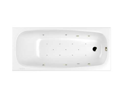 Акриловая ванна Whitecross Layla Slim 180x80 с гидромассажем