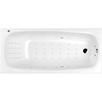 Акриловая ванна Whitecross Layla Slim 180x80 с гидромассажем