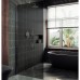 Душевая перегородка Maybah Glass 1090x1950 в широком профиле Хром матовый стекло графитовое