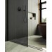 Душевая перегородка Maybah Glass 1090x1950 в широком профиле Черный стекло графитовое матовое