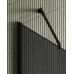 Душевая перегородка Maybah Glass 1090x1950 в широком профиле Черный стекло графитовое матовое