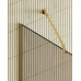 Душевая перегородка Maybah Glass 1090x1950 в узком профиле Золото стекло бронзовое матовое