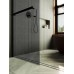 Душевая перегородка Maybah Glass 1090x1950 в широком профиле Черный стекло графитовое