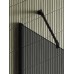 Душевая перегородка Maybah Glass 1090x1950 в широком профиле Черный стекло графитовое