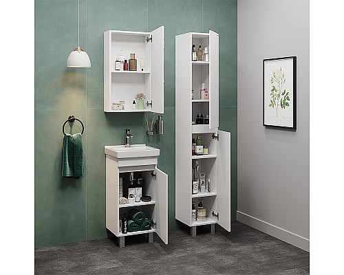 Тумба под раковину Onika Милтон Квадро 40 104009 Белая