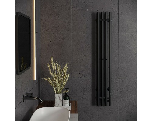 Электрический полотенцесушитель Aringa Токио 120x15 AR03016BL Черный