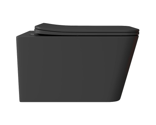 Унитаз Aqueduto Macio MAC0140 подвесной Черный матовый с сиденьем Микролифт