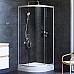 Душевой уголок AM.PM X-Joy Twin Slide 80х80 W88G-205-080MT64 профиль Хром матовый стекло прозрачное