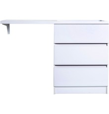 Тумба с раковиной Orange Sistema 130 R ST-70TUW+RAR Белая глянцевая