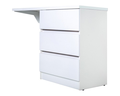 Тумба с раковиной Orange Sistema 130 R ST-70TUW+RAR Белая глянцевая