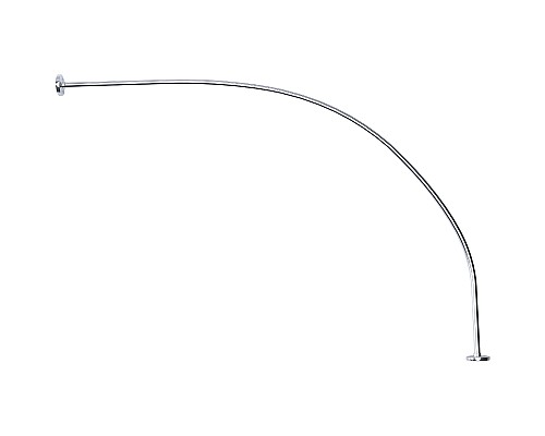 Карниз для ванны 1MarKa Diana 170x105 05ди1710 Хром