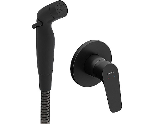 Гигиенический душ со смесителем Damixa Jupiter 777510300 Черный матовый