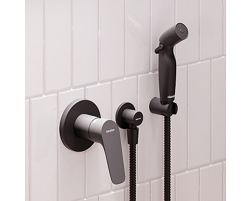 Гигиенический душ со смесителем Damixa Jupiter 777510300 Черный матовый