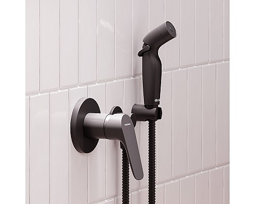 Гигиенический душ со смесителем Damixa Jupiter 777510300 Черный матовый