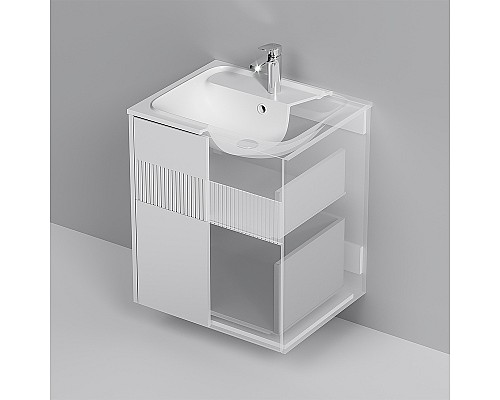Тумба под раковину AM.PM Func 60 M8FFUX0602WM подвесная Белая матовая