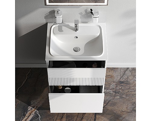 Тумба под раковину AM.PM Func 60 M8FFUX0602WM подвесная Белая матовая