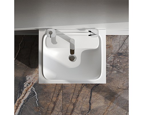 Тумба под раковину AM.PM Func 60 M8FFUX0602WM подвесная Белая матовая