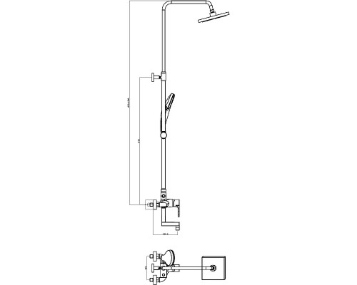 Душевая система Schein 865511 Хром
