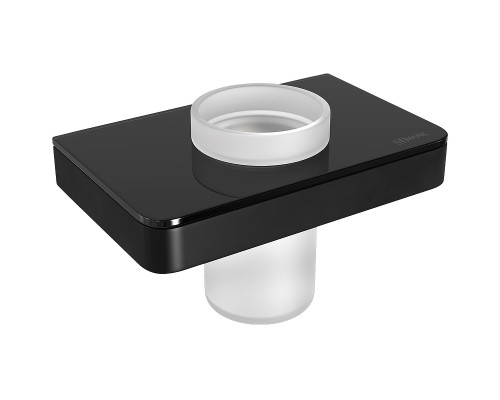 Стакан для зубных щеток Lemark Glass Line 9732036 Черный матовый