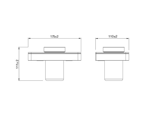 Стакан для зубных щеток Lemark Glass Line 9732036 Черный матовый