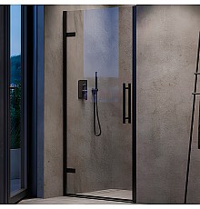 Душевая дверь Ravak Cool COSD1-80 X0VV40300Z1 профиль Черный стекло Transparent