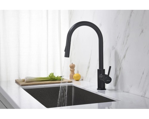 Смеситель для кухни Aquatek Европа AQ1384MB Черный матовый