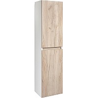 Шкаф пенал Runo Бари 35 00-00001388 подвесной Крафт дуб Белый