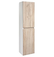 Шкаф пенал Runo Бари 35 00-00001388 подвесной Крафт дуб Белый