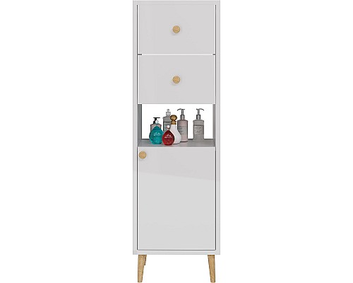 Шкаф пенал Dreja Luno 35 R 99.2005 Белый глянец Шкаф пенал Dreja Luno 35 R 99.2005 Белый глянец
