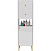 Шкаф пенал Dreja Luno 35 R 99.2005 Белый глянец