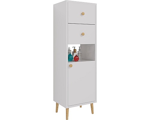 Шкаф пенал Dreja Luno 35 R 99.2005 Белый глянец Шкаф пенал Dreja Luno 35 R 99.2005 Белый глянец