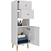 Шкаф пенал Dreja Luno 35 R 99.2005 Белый глянец