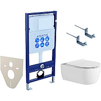Комплект унитаза с инсталляцией Aquatek Set Aquatek Европа New-KKI2 с сиденьем Микролифт