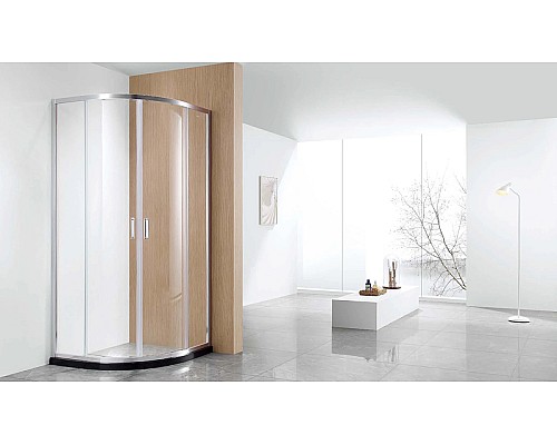 Душевой уголок Aquatek 80х80 AQ ARI RO 08020CH профиль Хром стекло прозрачное