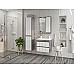 Зеркало со шкафом Brevita Balaton 65 R BAL-04065-01-01П с подсветкой Белое матовое Серое матовое