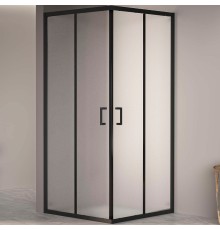 Душевой уголок RGW Passage PA-030B 90x90 3508103099-24 профиль Черный стекло матовое-сатинат