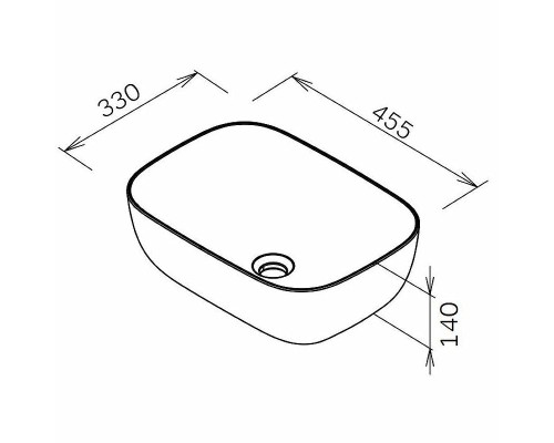 Раковина-чаша AM.PM Func 46 M8FWCC10450BM Черная матовая