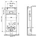 Инсталляция AM.PM MasterFit I012710 для унитаза без клавиши смыва
