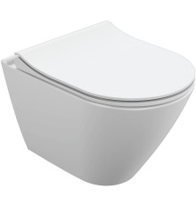 Унитаз Cersanit City Smart Clean On DPL EO slim LP 64822 подвесной с сиденьем Микролифт