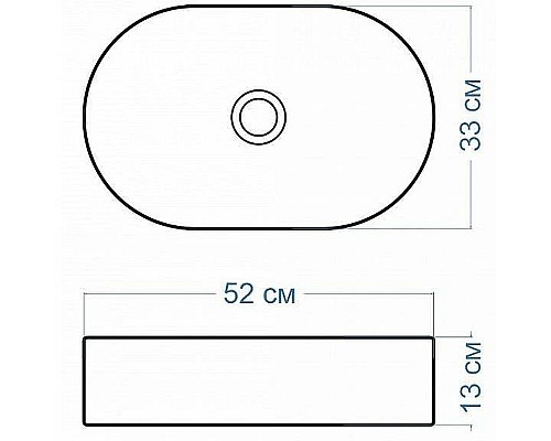 Раковина-чаша Maretti Valentina 52 VA13NS14-844 Белая