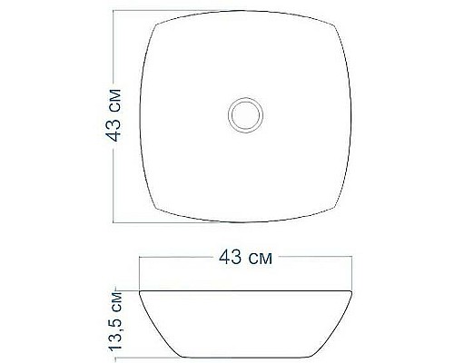 Раковина-чаша Maretti Katrina 43 KA13NS61-844 Белая