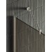 Душевая перегородка Maybah Glass 790x1950 в широком профиле Хром матовый стекло бронзовое матовое