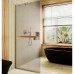 Душевая перегородка Maybah Glass 790x1950 в узком профиле Золото стекло бронзовое матовое
