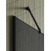Душевая перегородка Maybah Glass 890x1950 в широком профиле Черный стекло графитовое матовое
