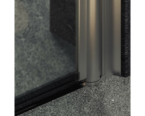 Душевая дверь Maybah Glass MGD-808-5 800x1980 на монопетле Хром матовый стекло сатиновое