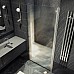 Душевая дверь Maybah Glass MGD-814-5 900x1980 на монопетле Хром матовый стекло сатиновое