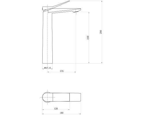 Смеситель для раковины beWash Ripple BVMM0BH135 Хром